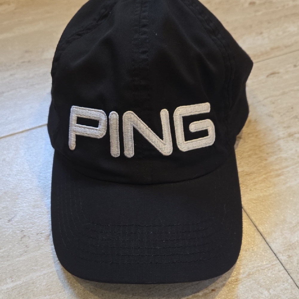 Ping Black Adjustable Hat